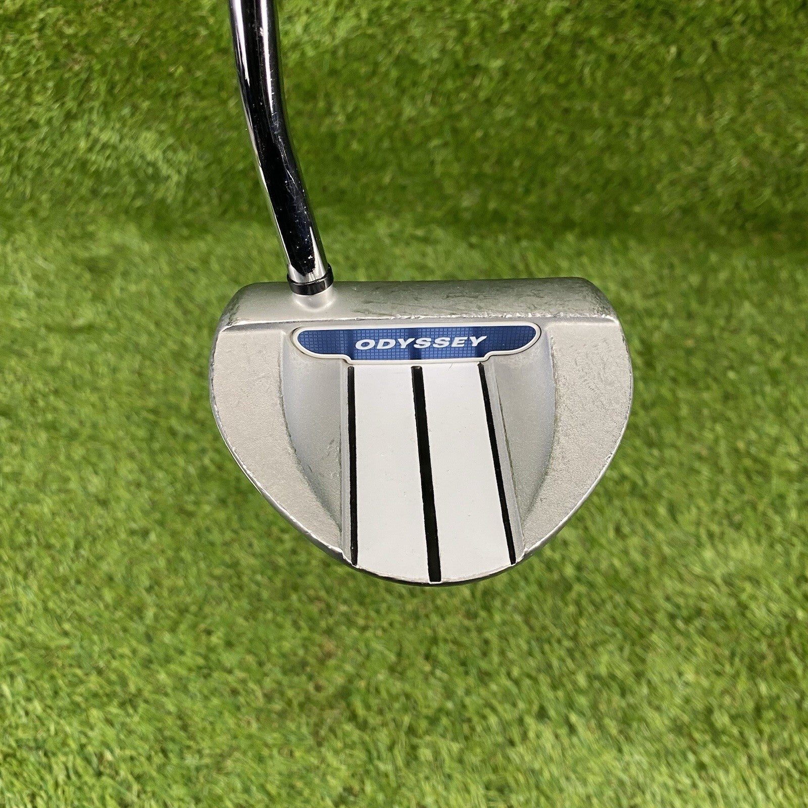 Odyssey White Hot RX V-Line Mallet Putter ⛳️ Steel Shaft 34 Inch RH Karma Grip