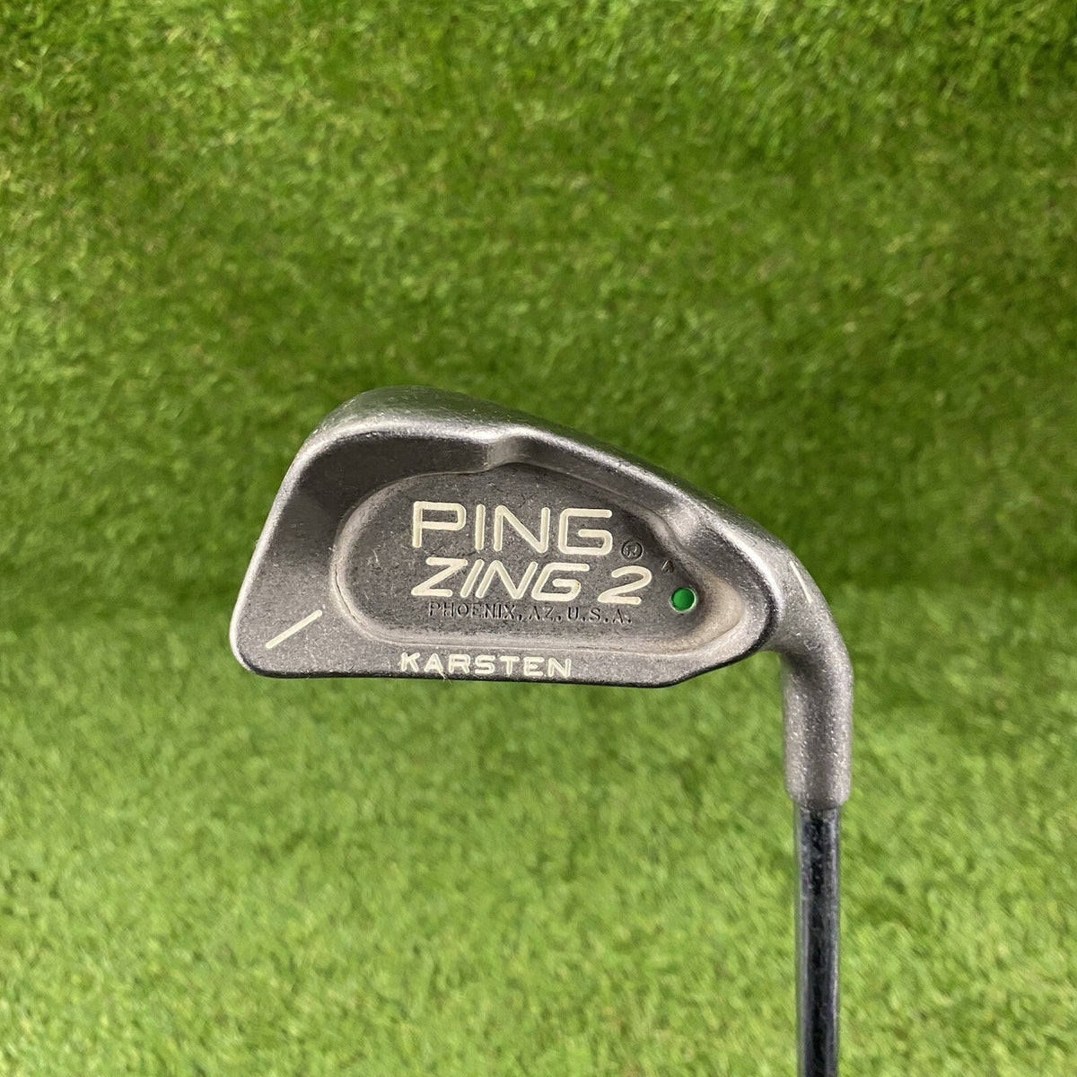 Ping Zing 2 Single 1 Iron Green Dot 2° Upright ⛳️ Karsten JZ Stiff Flex Steel RH