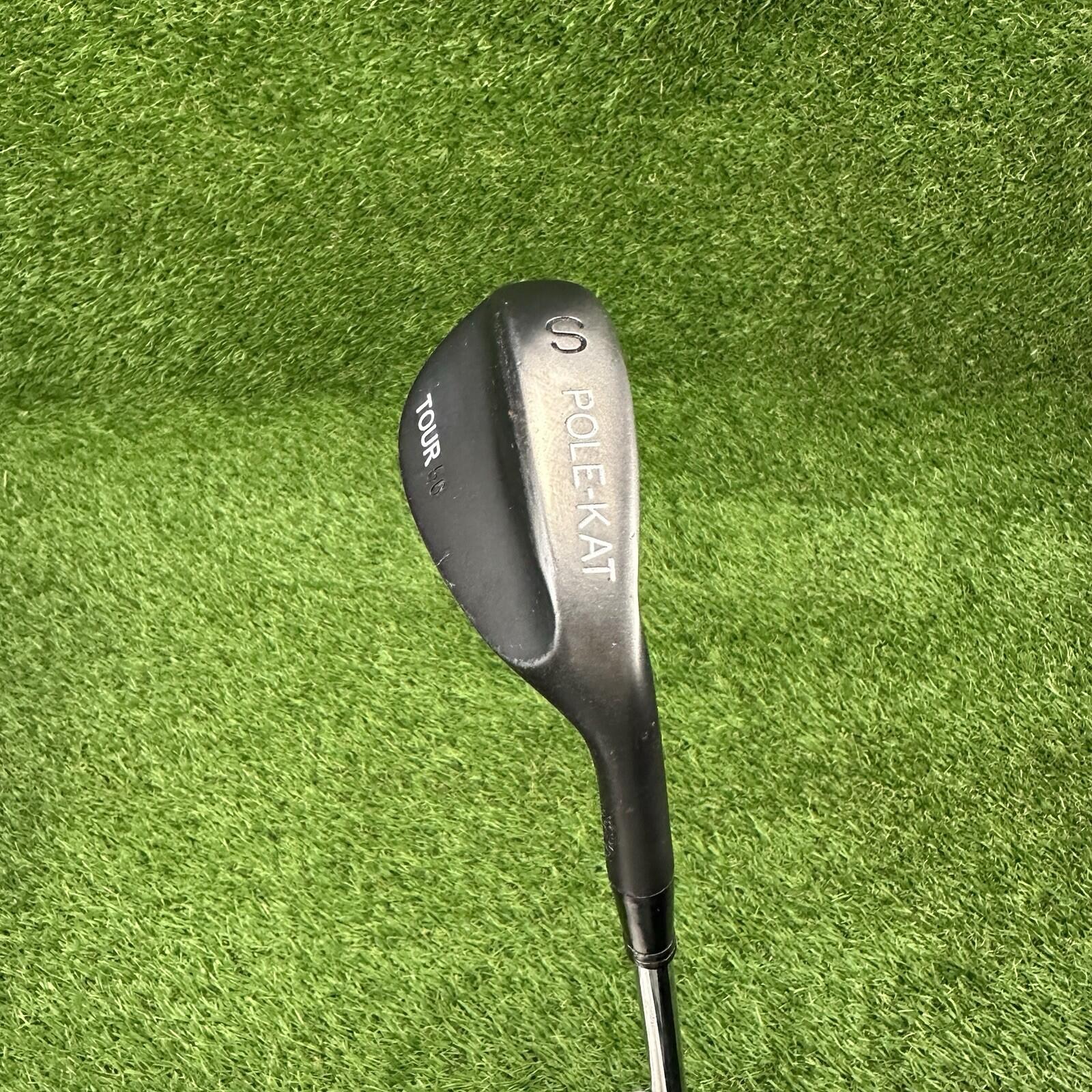 Pole-Kat Tour 56° Sand Wedge ⛳️ Steel Shaft Stiff Wedge Flex RH 35.5”